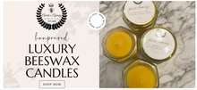 Load image into Gallery viewer, Pure honey 100% beeswax candle