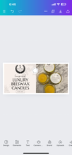Load image into Gallery viewer, Pure honey 100% beeswax candle