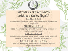 Load image into Gallery viewer, Beeswax Food Wrap Set of 3