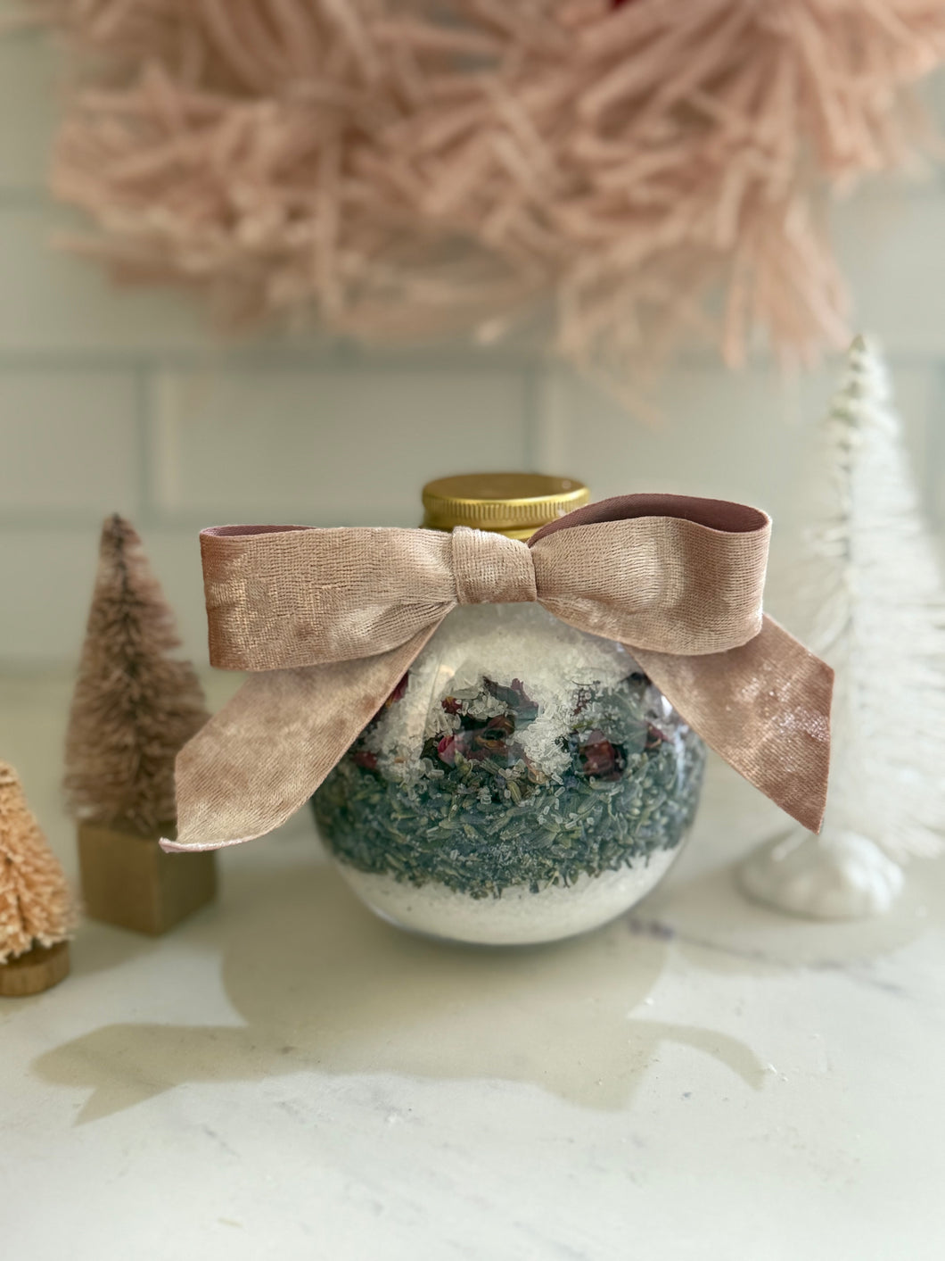 Epsom salt bath soak ornament