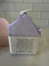 Load image into Gallery viewer, Artisan soap with plantable soap label
