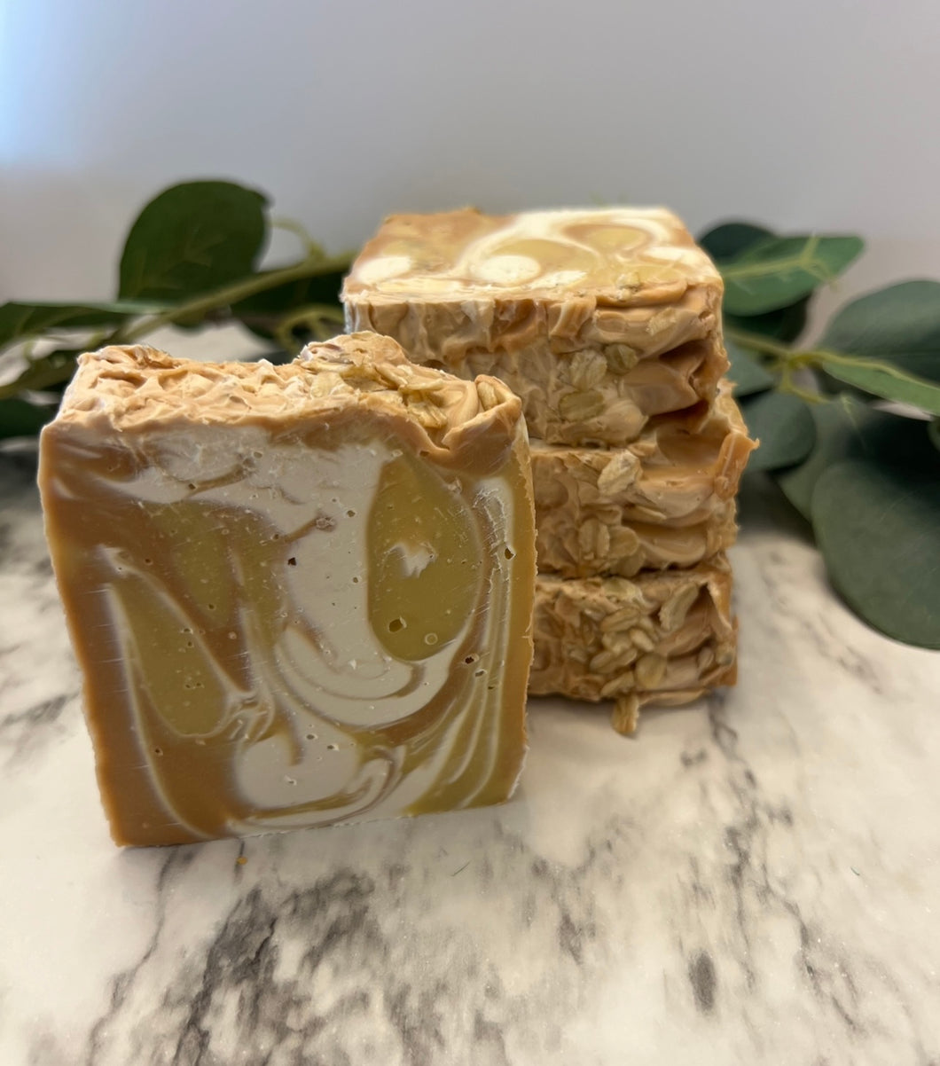 Oatmeal mil & honey cold process soap