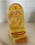 Orange cold process soap