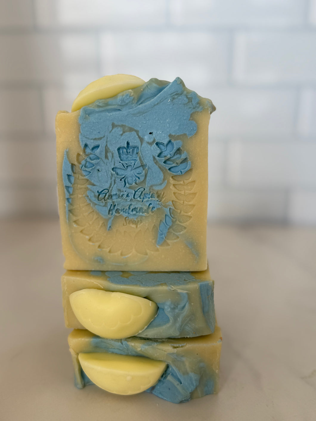Blueberry lemon verbana cold process soap