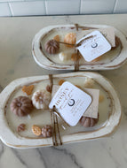 Honey spiced pear dough bowl candle