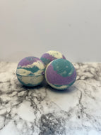 Mardi Gras bath bomb