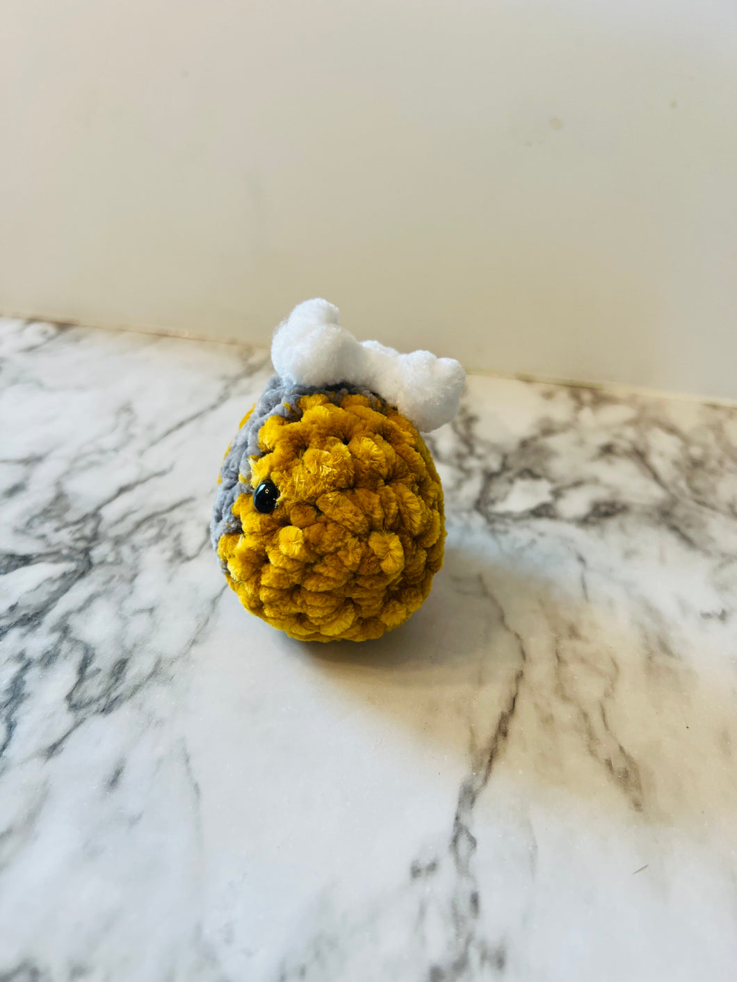 Mini handmade crochet bee